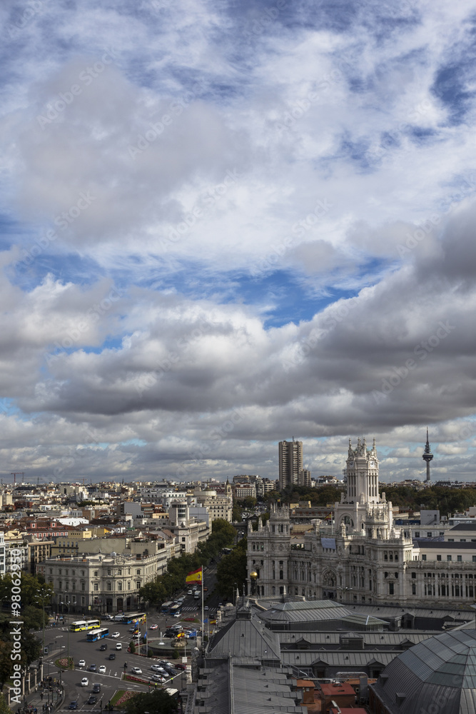 clouds in madrid