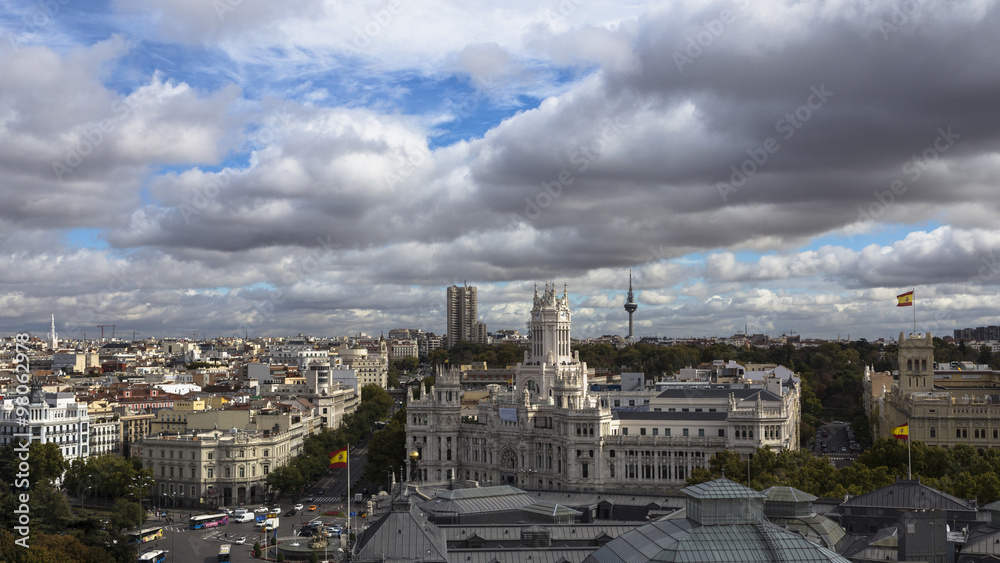 clouds in madrid