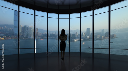 Photography Contemporary office with city view