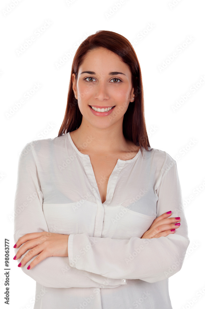 Cool girl with a beautiful smile Cool girl with a beautiful smile