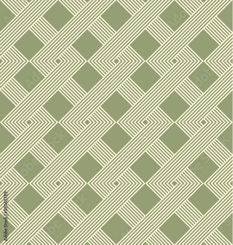 Geometric seamless pattern with weave style.