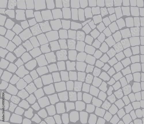 cobbles, area. Vector illustration
