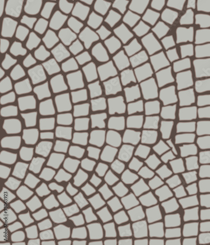 cobbles, area. Vector illustration