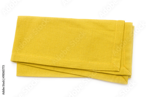napkin on white background isolated