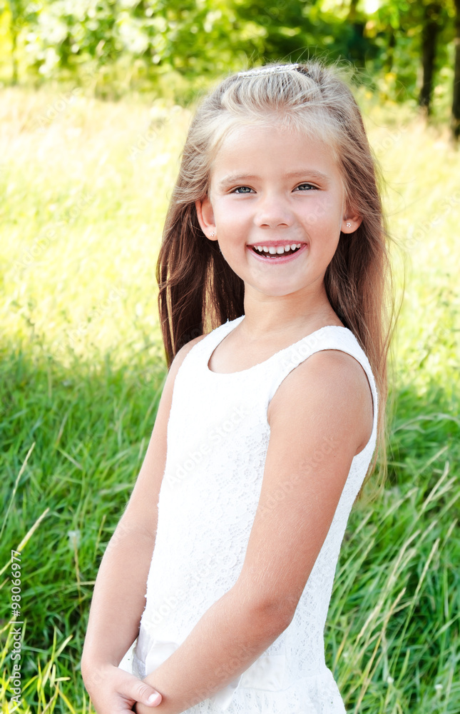 Portrait of smiling cute little girl Portrait of smiling cute little girl