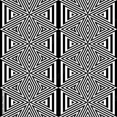 Design seamless monochrome diamond pattern