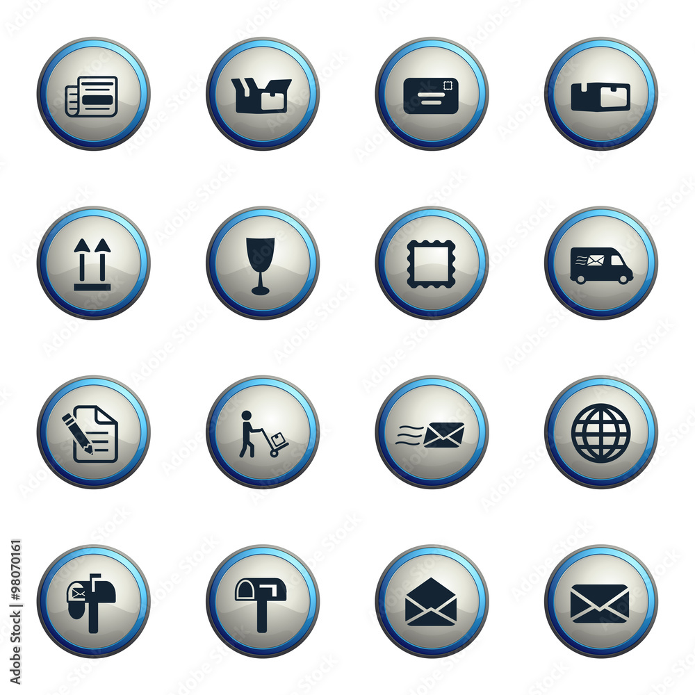 Post service simply icons Post service simply icons