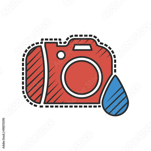 diving equipment icon on white background