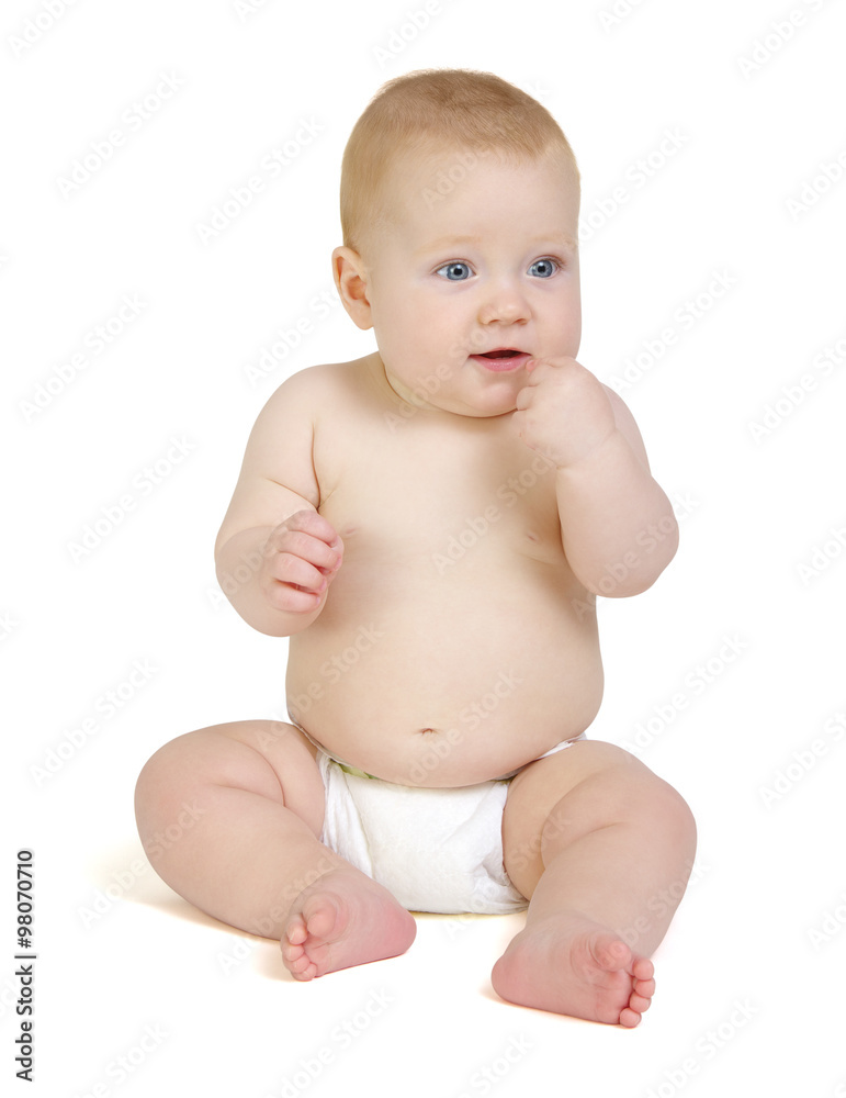 baby on white baby on white