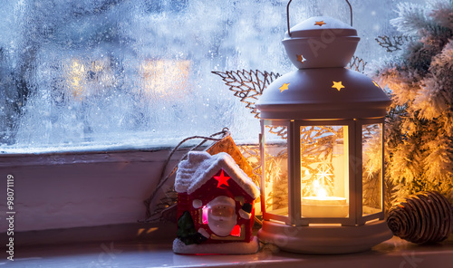 Christmas Window Lantern