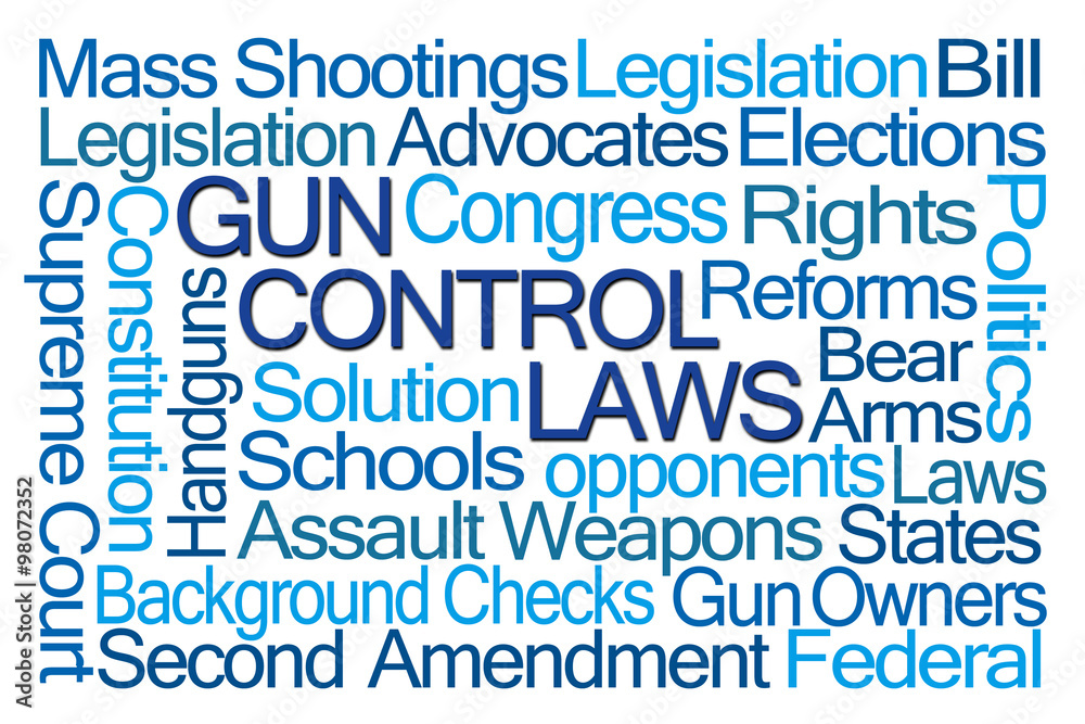 Gun Control Laws Word Cloud Gun Control Laws Word Cloud