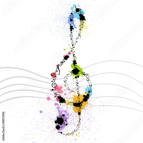 Vector Illustration of an Abstract Music Design