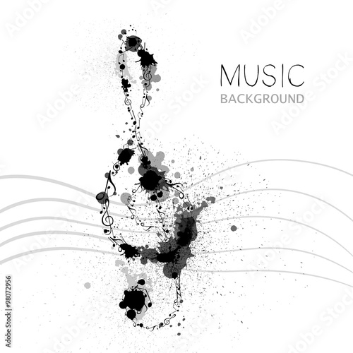 Vector Illustration of an Abstract Music Design
