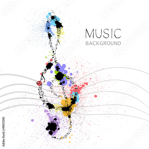 Vector Illustration of an Abstract Music Design