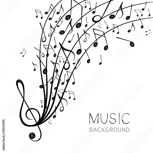 Vector Illustration of an Abstract Music Design