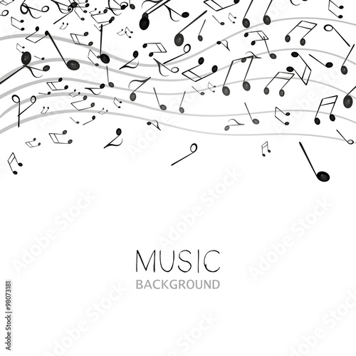 Vector Illustration of an Abstract Music Design