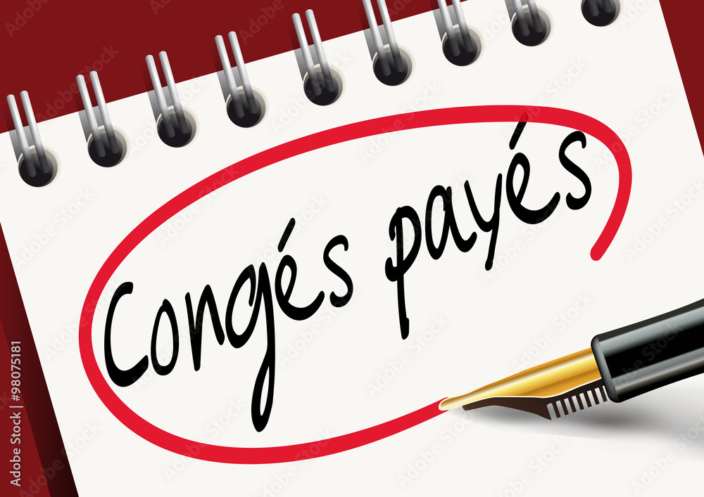 Congés payés Stock Vector | Adobe Stock