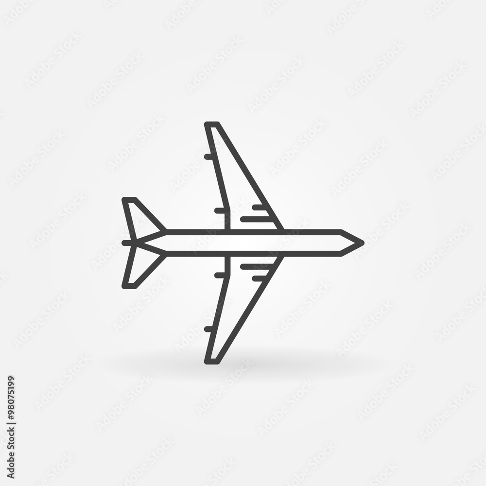 Vector plane icon