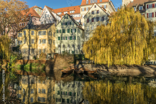 Fototapeta Naklejka Na Ścianę i Meble -  Tübingen, Stocherkähne