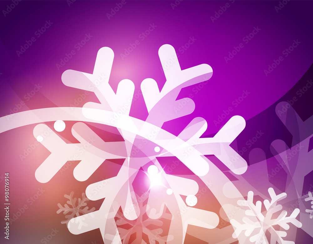 Vector Merry Christmas abstract background, snowflakes in the air Vector Merry Christmas abstract background, snowflakes in the air