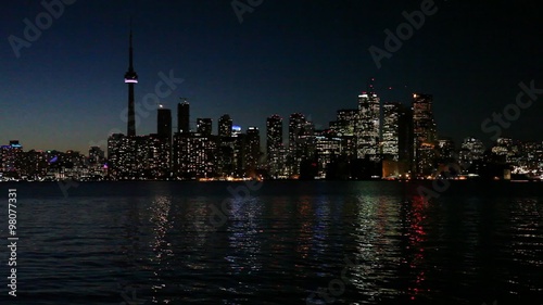 skyline of Toronto at night