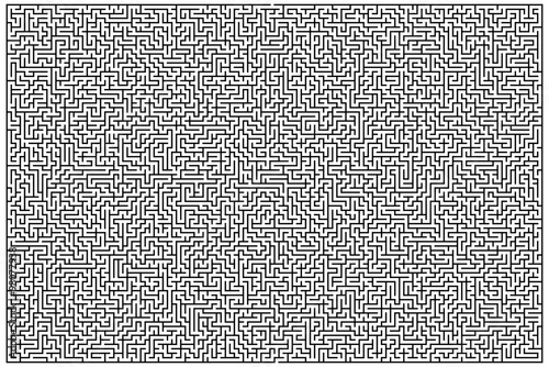 Complex maze puzzle game photo