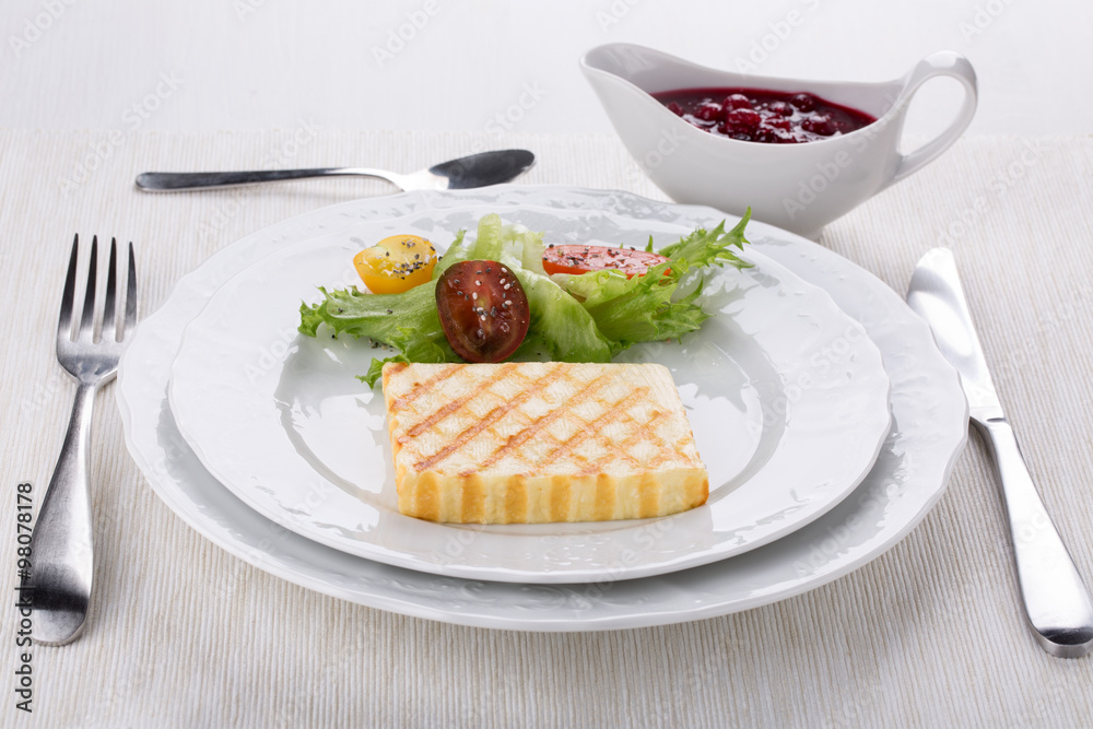Grilled white cheese Grilled white cheese