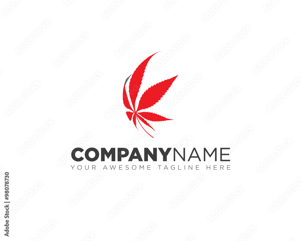 Cannabis Marijuana plant logo vector Cannabis Marijuana plant logo vector