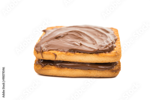  biscuits with chocolate filling