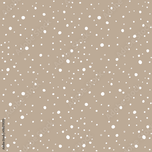 Snow kraft paper seamless pattern.