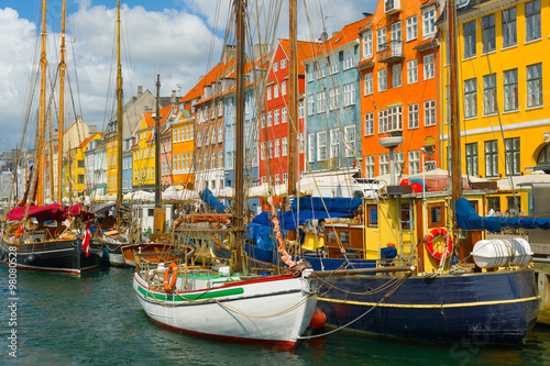 Old port in Copenhagen in summer © SergiyN