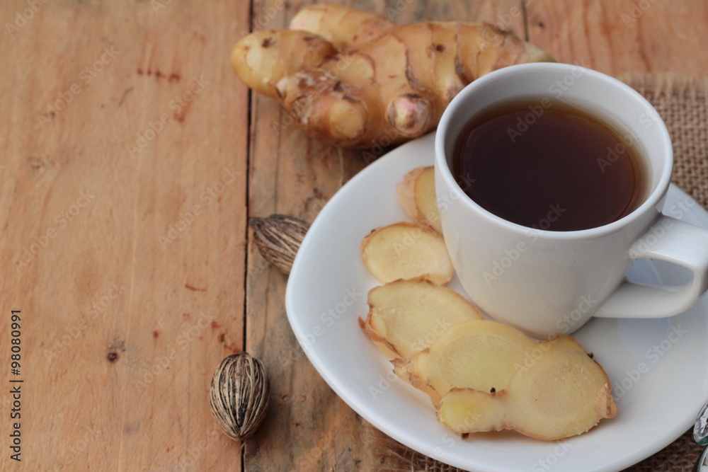 Ginger tea with lemon and honey delicious. Ginger tea with lemon and honey delicious.