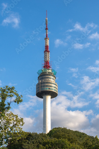 Namsan Tower, and the blue sky in Seoul,Korea