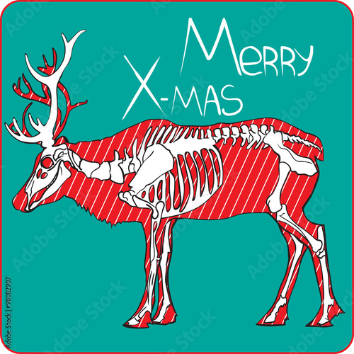 Xmas deer sceleton