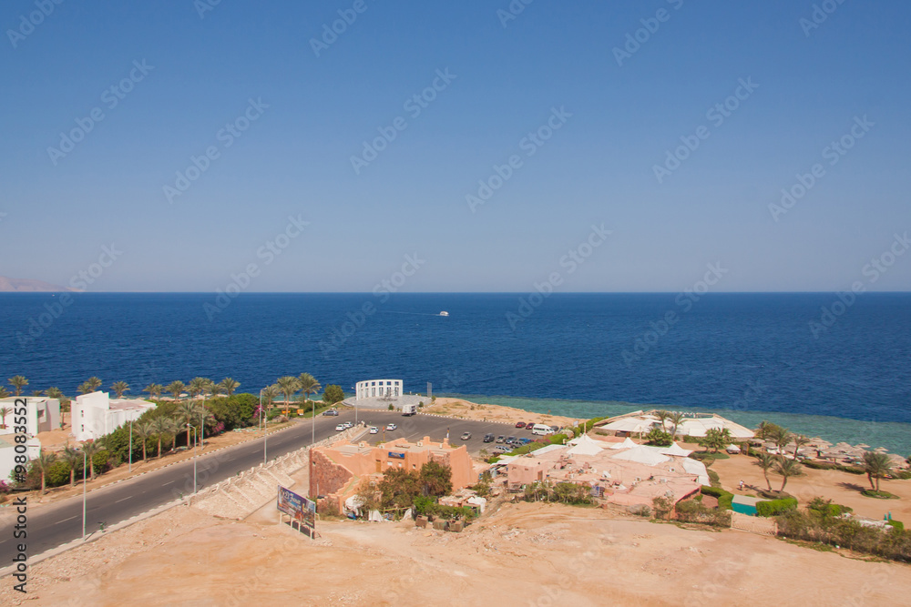 Egyptian sand beach.