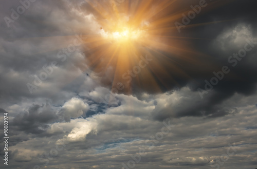 Beautiful Clouds and sun © fotolesnik