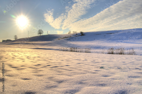 Winterlandschaft im Allg  u