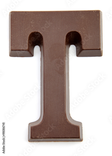 Chocolate letter T for Sinterklaas photo