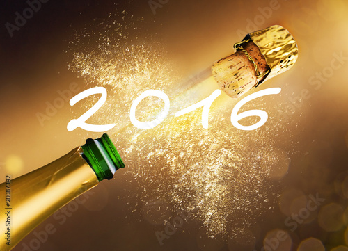 Silvester 2016 mit Sektkorken