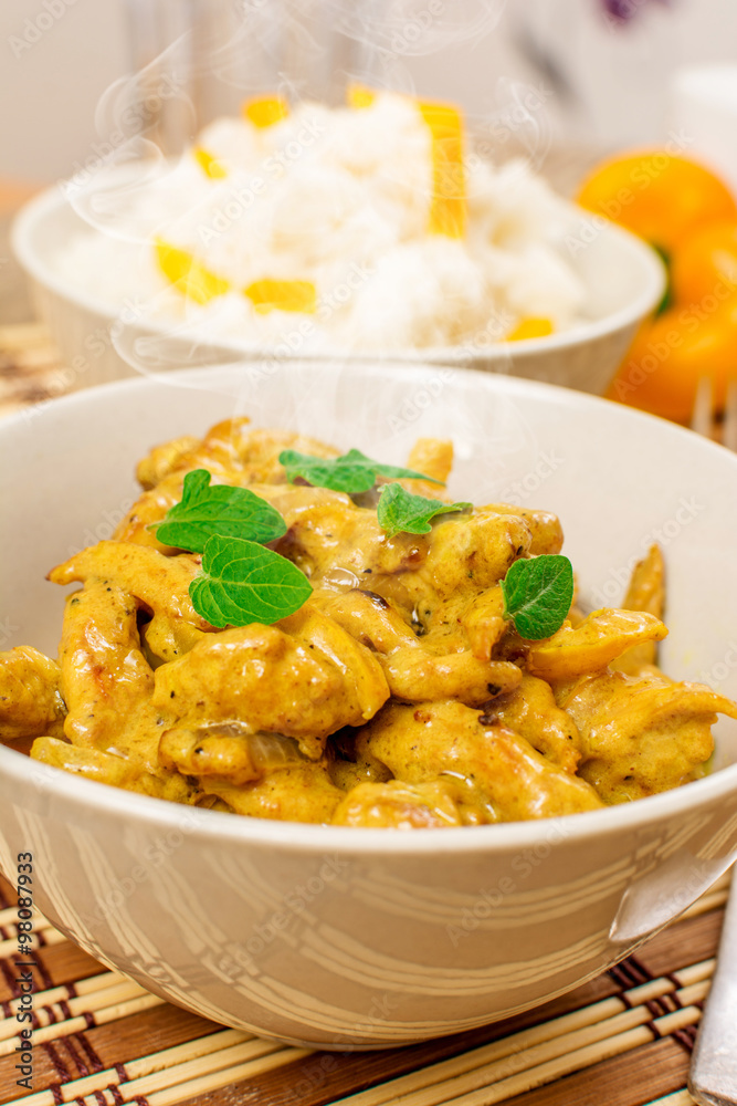 Chicken curry with rice Chicken curry with rice