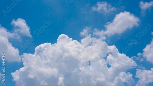 clouds in the blue sky