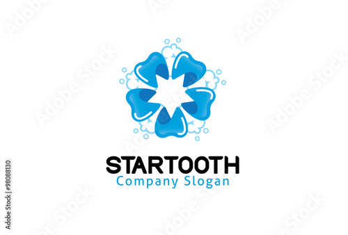 Star Tooth Design Illustration 
