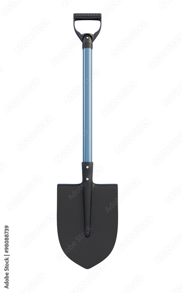 Shovel isolated on white background. 3d Shovel isolated on white background. 3d