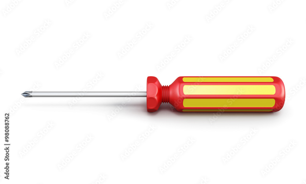 Screwdriver. 3d.