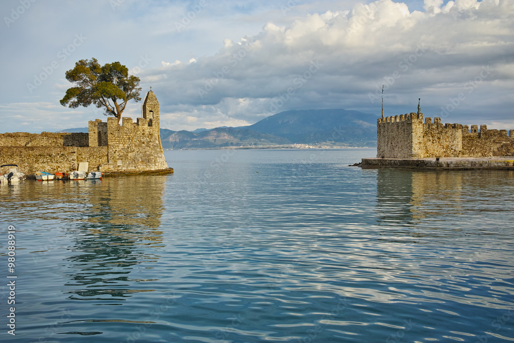 Fortification at the port of Nafpaktos town, Western Greece