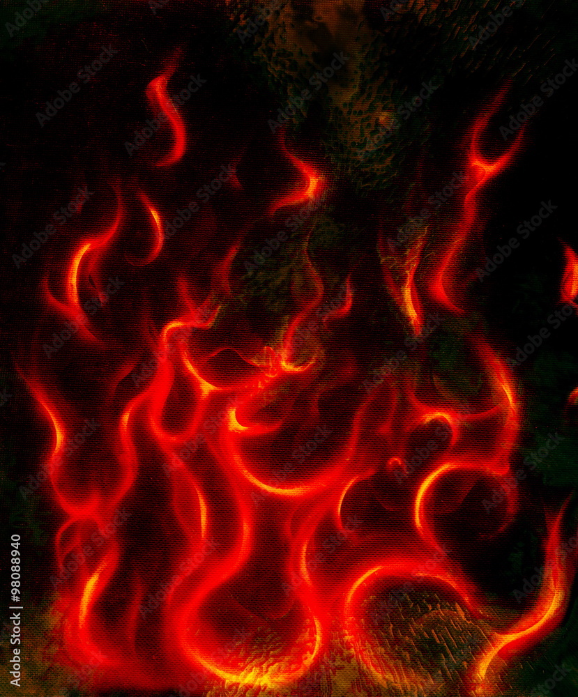 Beautiful abstract fiery on a black background Beautiful abstract fiery on a black background