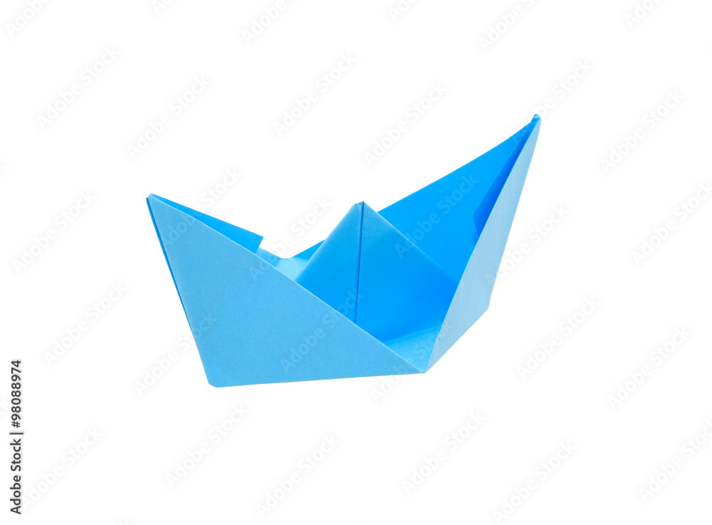 Blue Paper Boat Blue Paper Boat