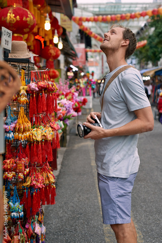 Canvas Print Tourist in asia