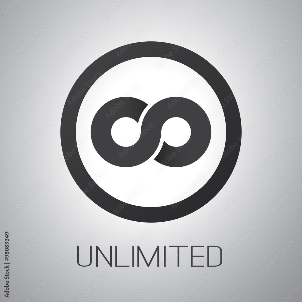 Obraz premium Unlimited Symbol, Icon or Logo Design