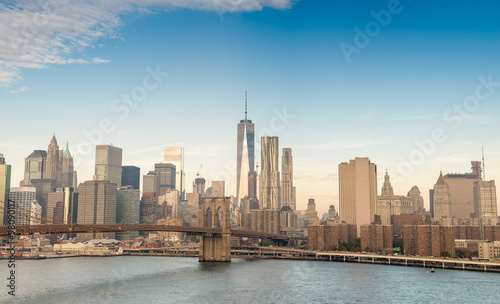 Downtown Manhattan over East river © jovannig